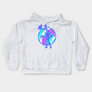 Blue Legendary Baller Number 8 Kids Hoodie